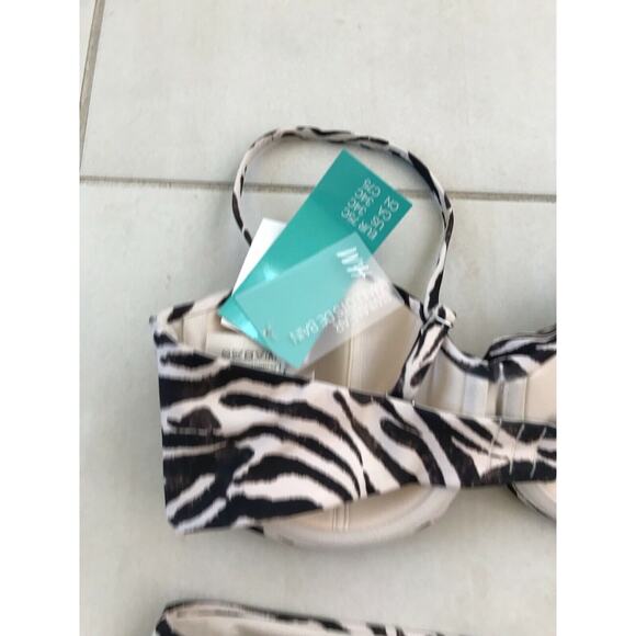 H&M Swim Multicolor Print Bikini Set Swimsuit 34C/6 - Picture 8 of 10